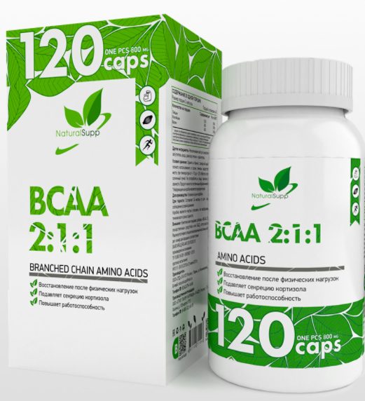 NaturalSupp BCAA 2:1:1 Amino Acid 800 mg