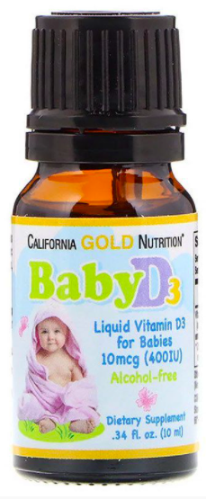 Витамин Д3 для детей 400 ME California (10 мл)