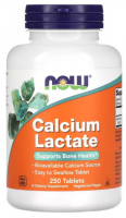 Кальций лактат NOW Calcium Lactate 250 таб