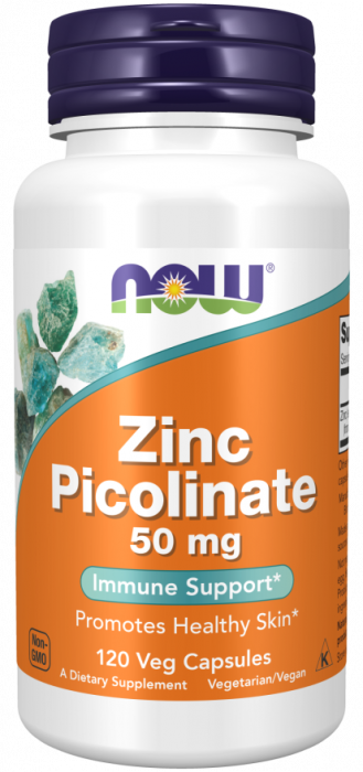 Zinc picolinate 50 мг (цинк пиколинат) 60 растительных капсул NOW Foods