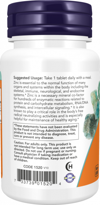 Цинк глюконат NOW Zinc gluconate 50 мг