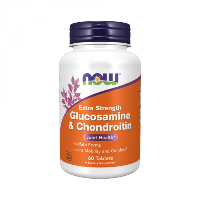 Хондропротектор Glucosamine & Chondroitin 2X 750/600 мг NOW (60 табл)
