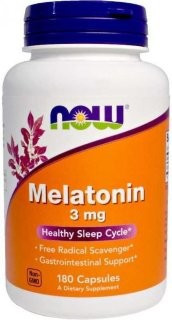 NOW Melatonin 3mg (180 кап)