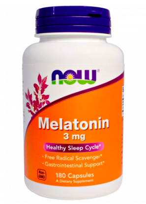 NOW Melatonin 3mg (180 кап)