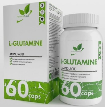 Глютамин 700 мг NaturalSupp (60 капс)