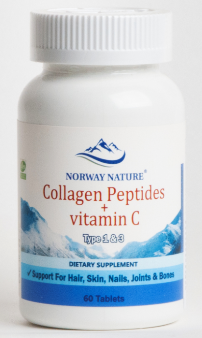 Норвежский Collagen 750 мг + Витамин С 30 мг Norway Nature (60 табл)