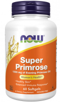 Super Primrose 1300 мг (Масло вечерней примулы) 60 желатиновых капсул NOW Foods