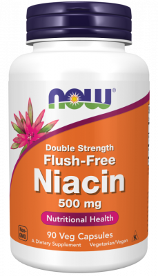 Flush-Free Niacin 250 мг NOW (90 вег капс)