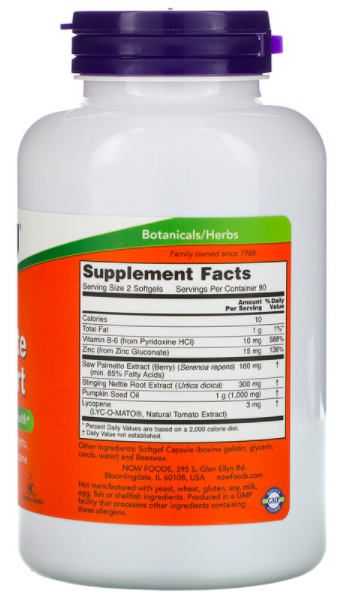 NOW Prostate Support (180 капс)