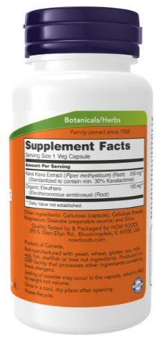 Kava Kava Extract 250 мг NOW 60 вег капс