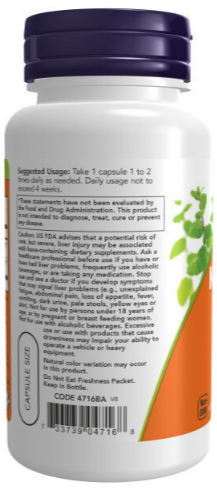 Kava Kava Extract 250 мг NOW 60 вег капс