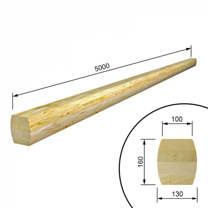 Бревно гимнастическое брус L=5000