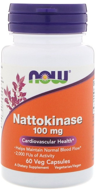 Nattokinase 100 мг NOW Foods (60 капс)