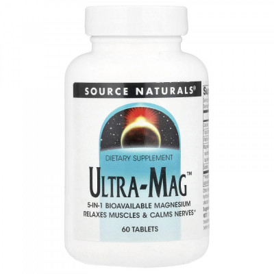 Ultra-Mag (комплекс магния) Source Naturals (60 табл)