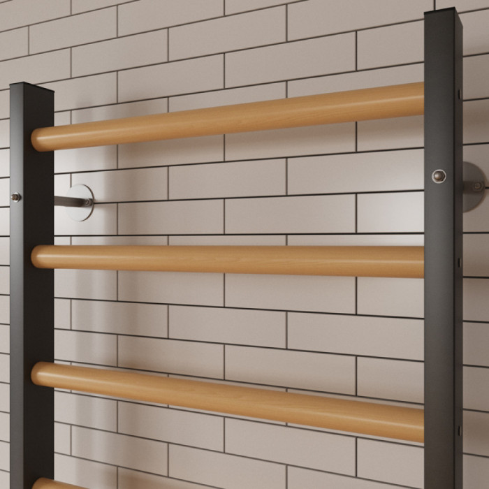 Стенка гимнастическая с металлическими боковинами 2400