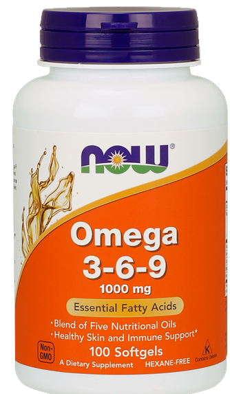 NOW Omega 3-6-9 1000 мг (100 кап)