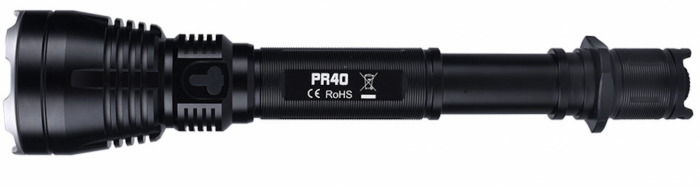 Фонарь FiTorch PR40 поисковый дальнобойный (USB зарядка, светофильтры)