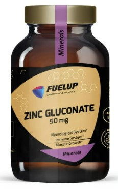 Глюконат цинка Fuel-Up Zinc Gluconate 50 mg (100 табл)