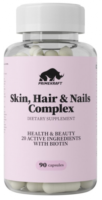 Комплекс для кожи, волос и ногтей (Skin, Нair & Nails Complex) Prime Kraft (90 капс)