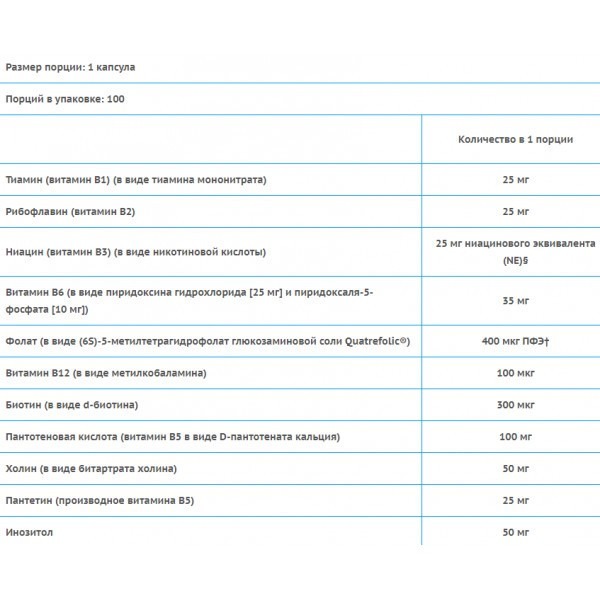 B-Right (витамины группы B) 100 растительных капсул Jarrow Formulas