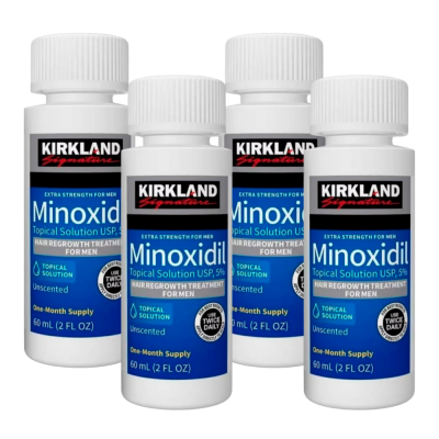 Сыворотка для роста волос Миноксидил Kirkland 5 усилитель роста бороды и волос 4 флакона