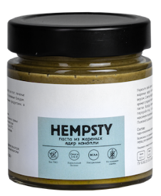 Классическая паста из жареных ядер конопли Hempsty (200 г)
