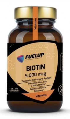 Биотин Fuel-Up Biotin 5,000 mcg (60 вег капс)