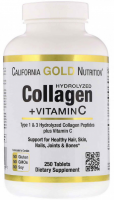 Collagen 1 и 3 тип California Gold Nutrition (250 табл)
