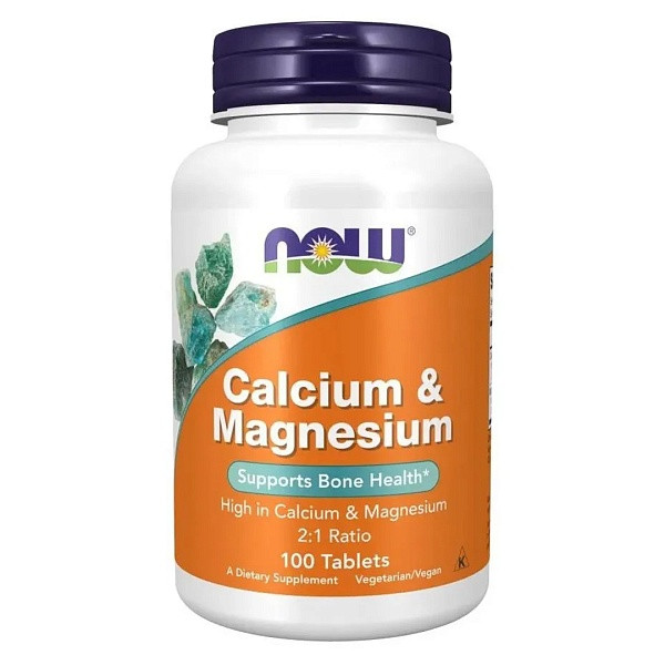 Calcium-Magnesium 500/250 мг (кальций, магний) 100 таблеток NOW Foods