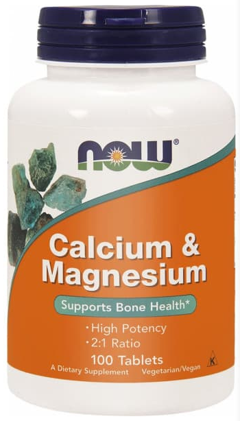 Calcium-Magnesium 500/250 мг (кальций, магний) 100 таблеток NOW Foods