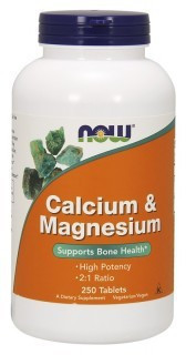 Calcium-Magnesium 500/250 мг (кальций, магний) 100 таблеток NOW Foods