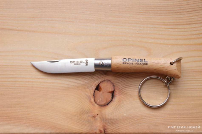 Нож-брелок Opinel №4, нержавеющая сталь, бук – Opinel