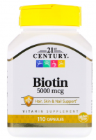 21st Century Biotin 5000 mcg (110 кап)