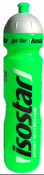 Спортивная бутылочка Isostar FLUORESCENT GREEN/CAP SILVER (1000 мл)