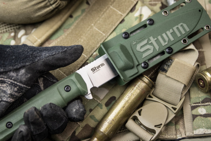 Тактический нож Sturm AUS-8 Satin Хаки