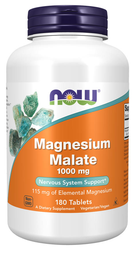 Magnesium Malate 1000 мг (магний малат) NOW Foods (180 табл) купить в ...