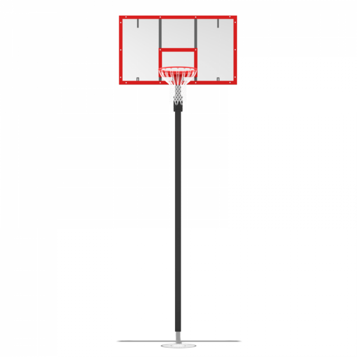 Стойка баскетбольная разборная регулируемая под бетонирование (вынос 1200мм)