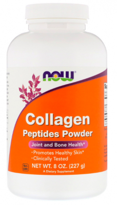 COLLAGEN PEPTIDES POWDER (пептиды, коллаген) 227 грамм NOW Foods