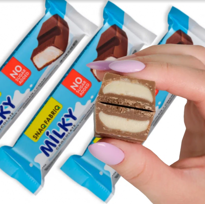 Молочная шоколадка с начинкой MILKY SNAQ FABRIQ (34 г)