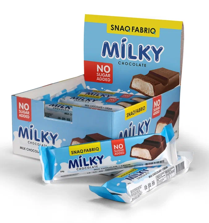 Молочная шоколадка с начинкой MILKY SNAQ FABRIQ (34 г)