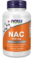 NAC-ACETYL CYSTEINE 600 мг (ацетилцистеин) 100 растительных капсул NOW Foods