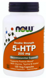 NOW Double Strenght 5-HTP 200 mg (120 капс)