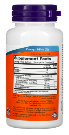 NOW Neptune Krill oil (масло криля) 500 мг (60 капс)