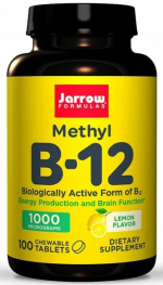 Метилкобаламин B12 Methyl B12 1000 мкг Jarrow Formulas со вкусом Лимон (100 жев таб)