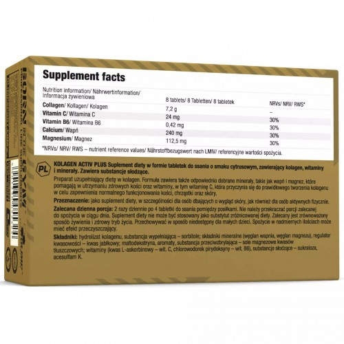 Препарат для укрепления связок и суставов Olimp Kolagen Active Plus Sport 80 таблеток