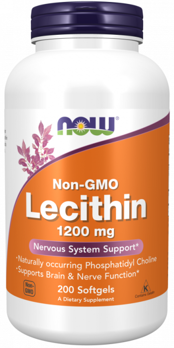 Лецитин соевый NOW Lecithin 1200 mg (200 кап)