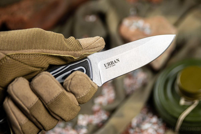 Тактический нож Urban AUS-8 StoneWash G10