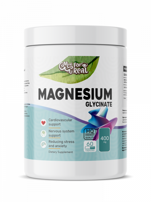 Magnesium Glycinate (магний бисглицинат) 400 мг 60 капсул