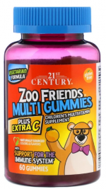 Витамины для детей Zoo Friends (60 жев конфет)