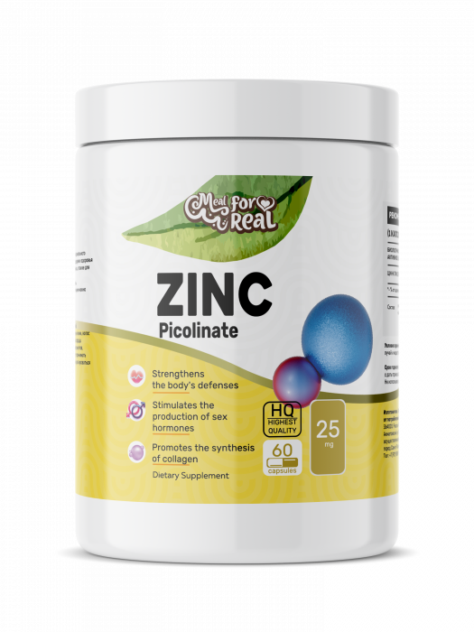 Цинк (пиколинат) Zinc Picolinate 25 мг 60 капсул